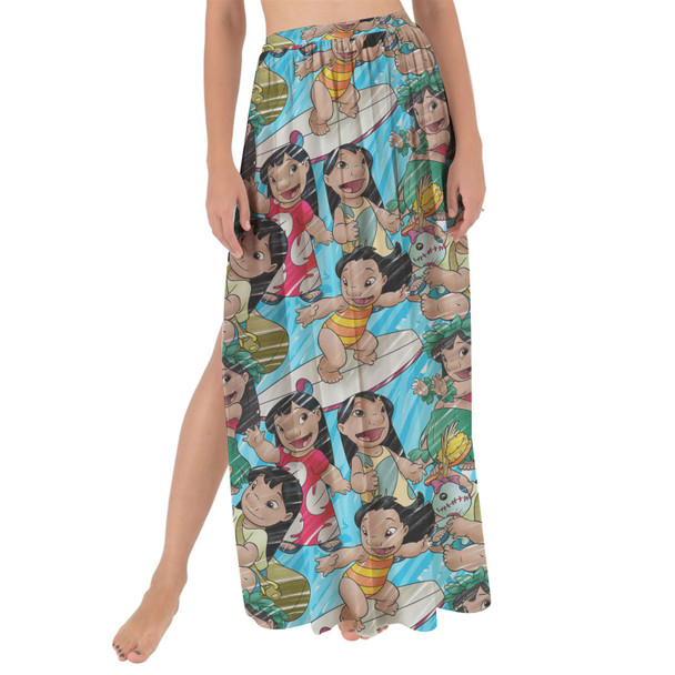 Maxi Sarong Skirt - Lilo and Scrump Sketched