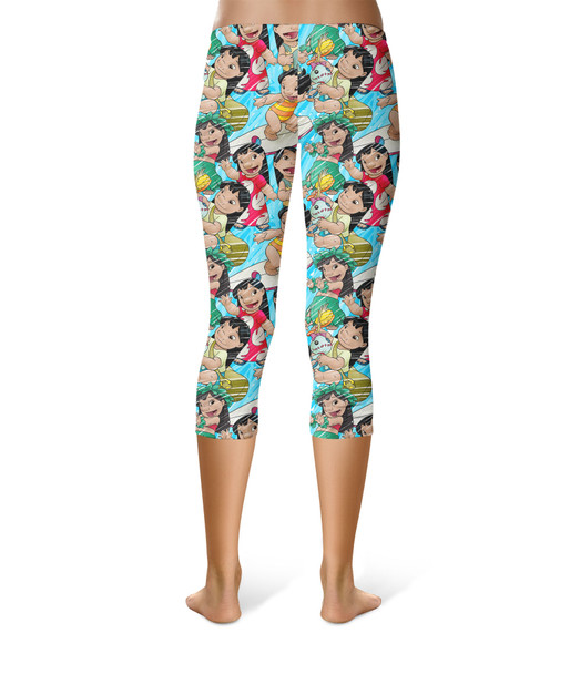 Sport Capri Leggings - Lilo and Scrump Sketched