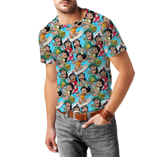 Men's Cotton Blend T-Shirt - Lilo and Scrump Sketched