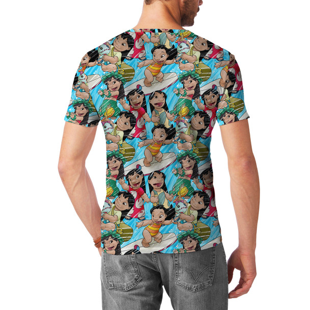 Men's Cotton Blend T-Shirt - Lilo and Scrump Sketched