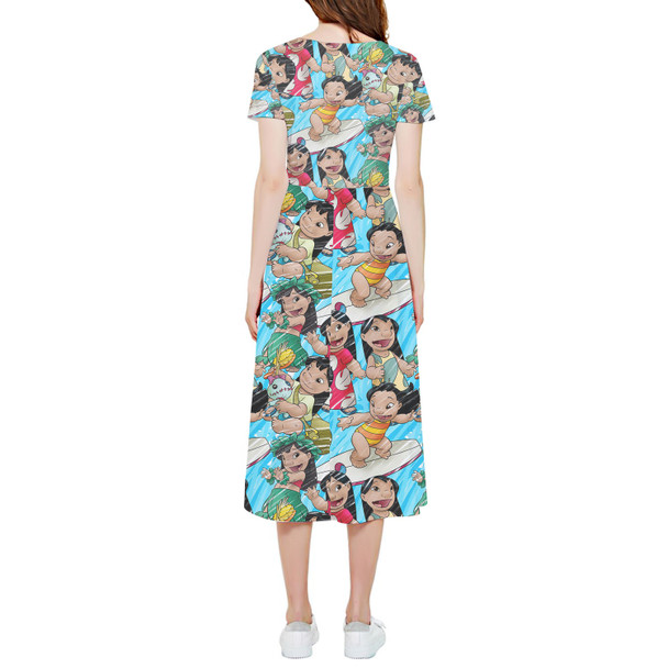 High Low Midi Dress - Lilo and Scrump Sketched