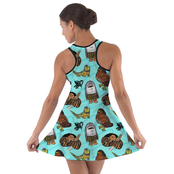 Cotton Racerback Dress - Moana's Maui