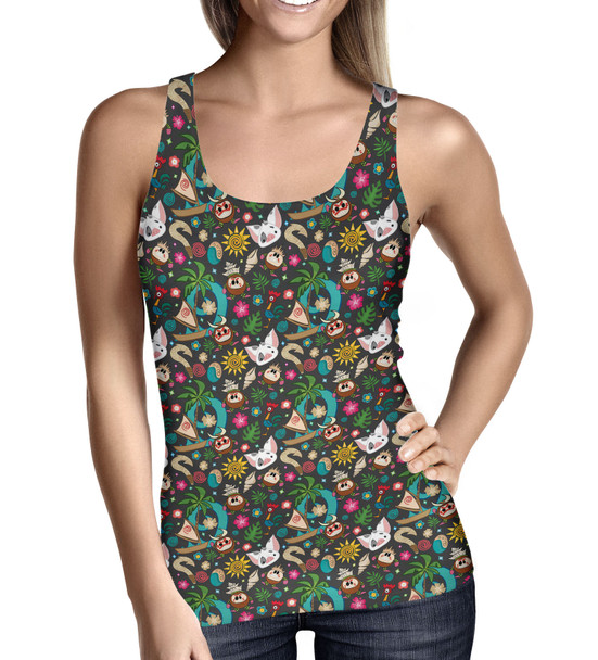 Women's Tank Top - Polynesian Princess Icons