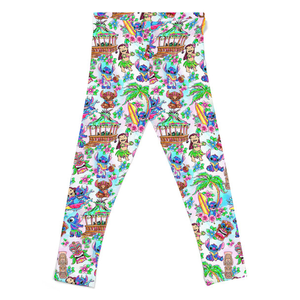 Girls' Leggings - Bright Lilo and Stitch Hand Drawn