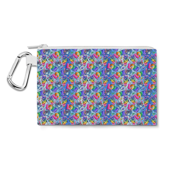 Canvas Zip Pouch - Stitch Loves