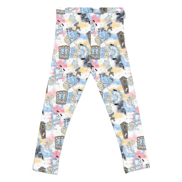 Girls' Leggings - Alice Down The Rabbit Hole