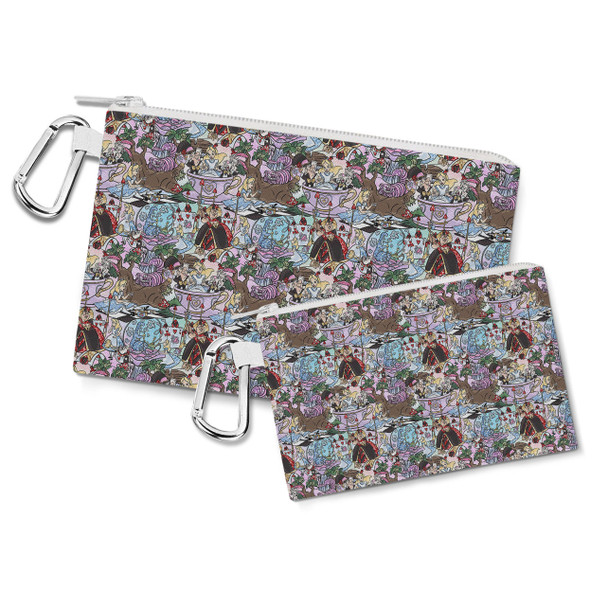 Canvas Zip Pouch - Alice in Glitter Wonderland