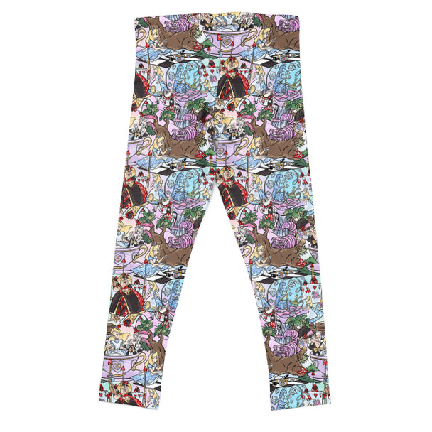 Girls' Leggings - Alice in Glitter Wonderland