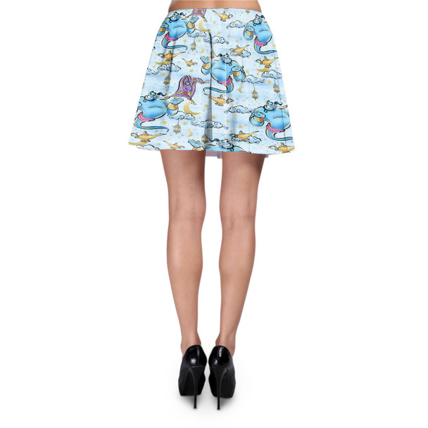 Skater Skirt - Whimsical Genie and Magic Carpet