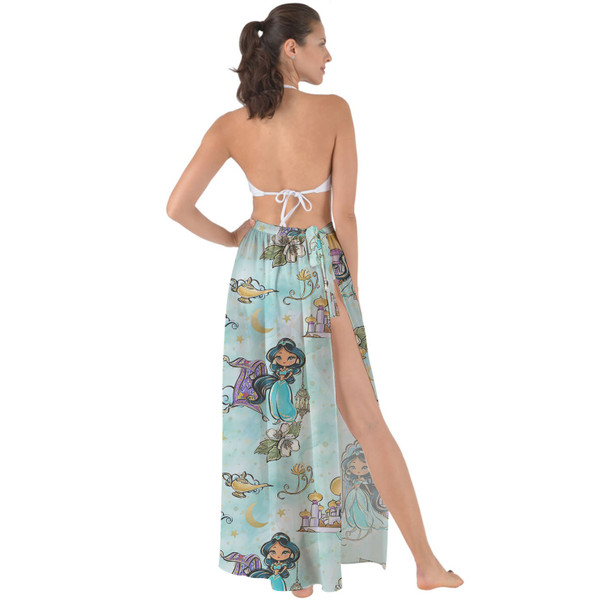 Maxi Sarong Skirt - Whimsical Princess Jasmine