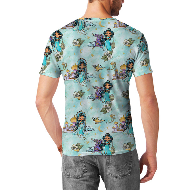 Men's Cotton Blend T-Shirt - Whimsical Princess Jasmine