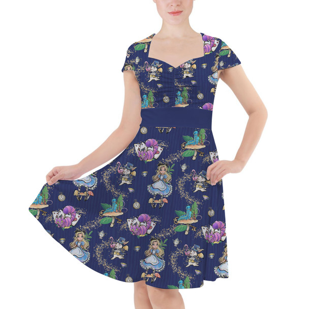 Sweetheart Midi Dress - Whimsical Wonderland