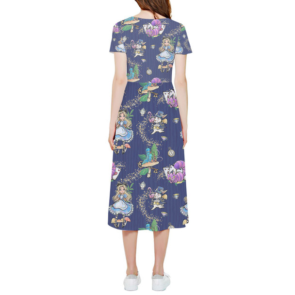 High Low Midi Dress - Whimsical Wonderland