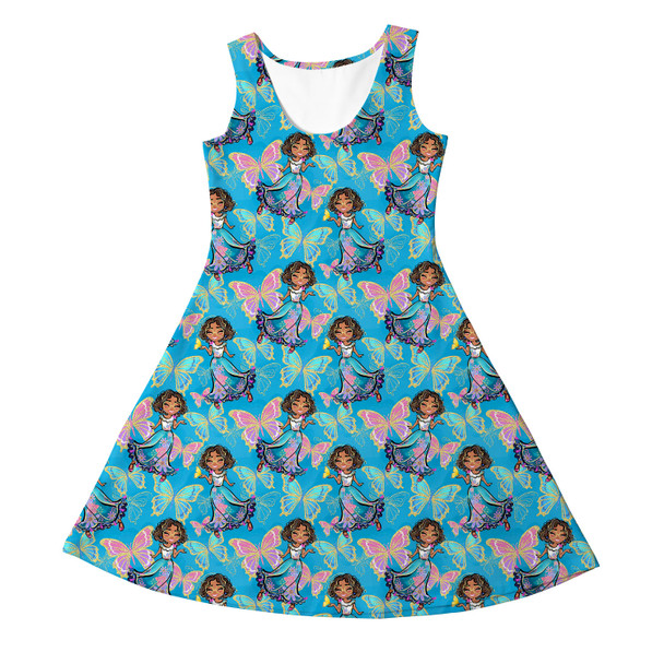 Girls Sleeveless Dress - Whimsical Mirabel