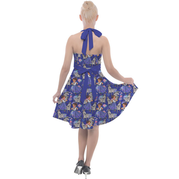 Halter Vintage Style Dress - Whimsical Luisa