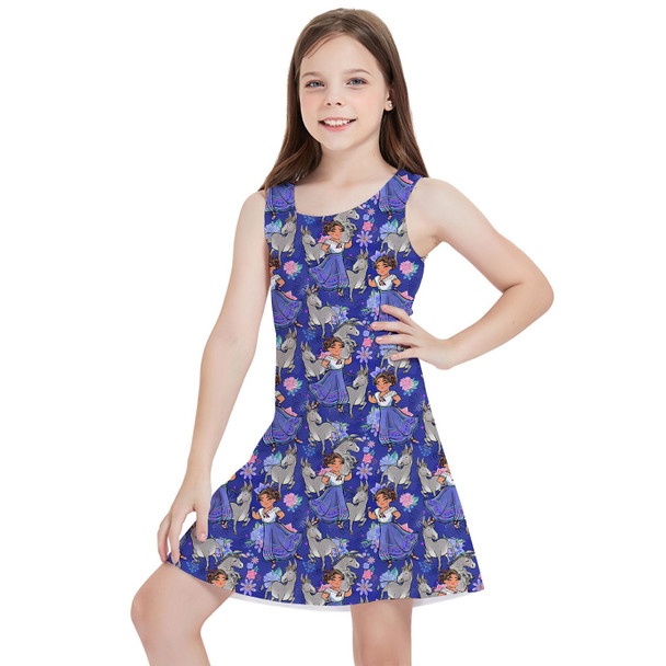 Girls Sleeveless Dress - Whimsical Luisa