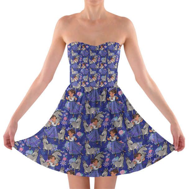 Sweetheart Strapless Skater Dress - Whimsical Luisa