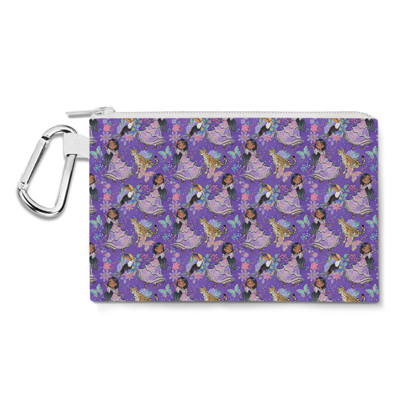 Canvas Zip Pouch - Whimsical Isabela