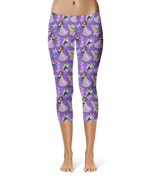 Sport Capri Leggings - Whimsical Isabela