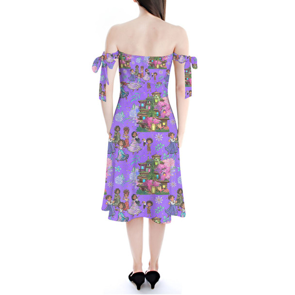 Strapless Bardot Midi Dress - Whimsical Madrigals