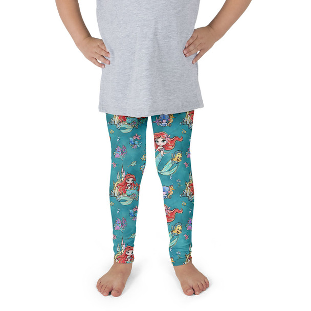 Girls' Leggings - Whimsical Ariel