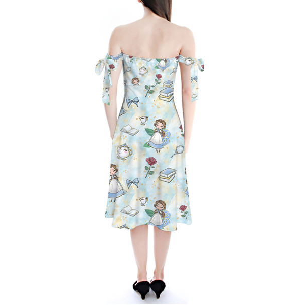 Strapless Bardot Midi Dress - Whimsical Belle
