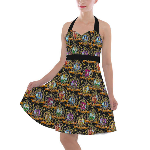 Halter Vintage Style Dress - Tinker Bell And Her Pirate Fairies