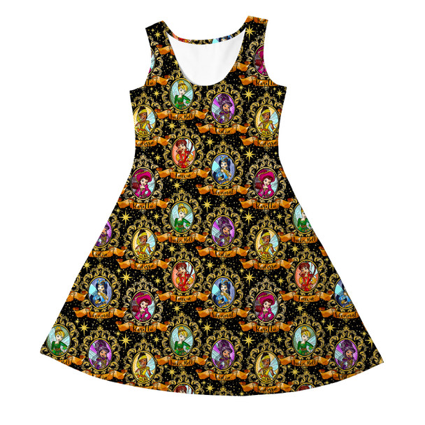 Girls Sleeveless Dress - Tinker Bell And Her Pirate Fairies