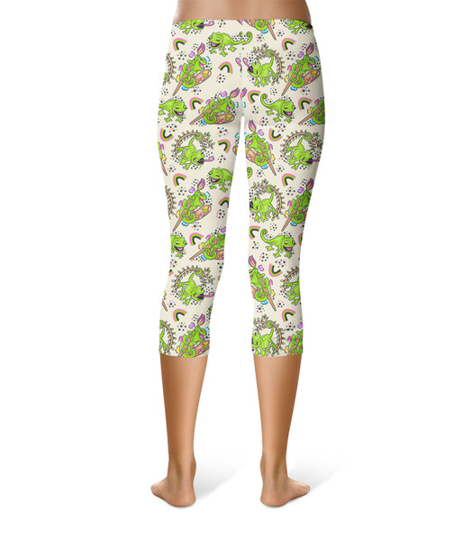 Sport Capri Leggings - Tangled Pascal Paints