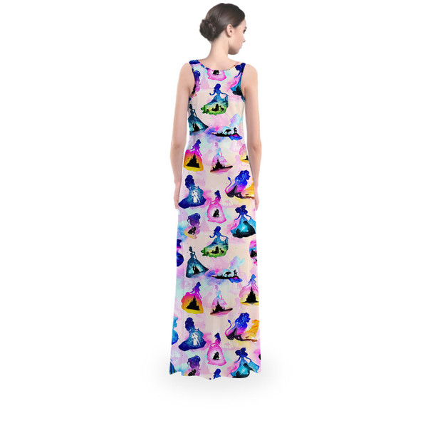 Flared Maxi Dress - Princess And Classic Animation Silhouettes