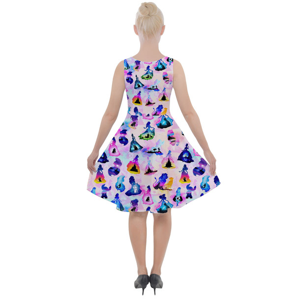 Skater Dress with Pockets - Princess And Classic Animation Silhouettes