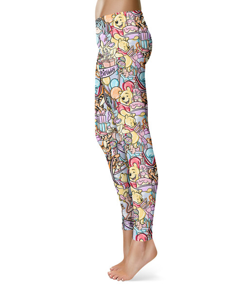 Sport Leggings - Pooh Birthday Party