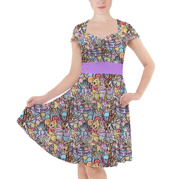 Sweetheart Midi Dress - Pooh Birthday Party