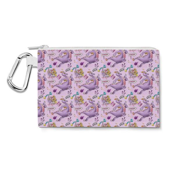 Canvas Zip Pouch - Figment Races RunDisney Inspired