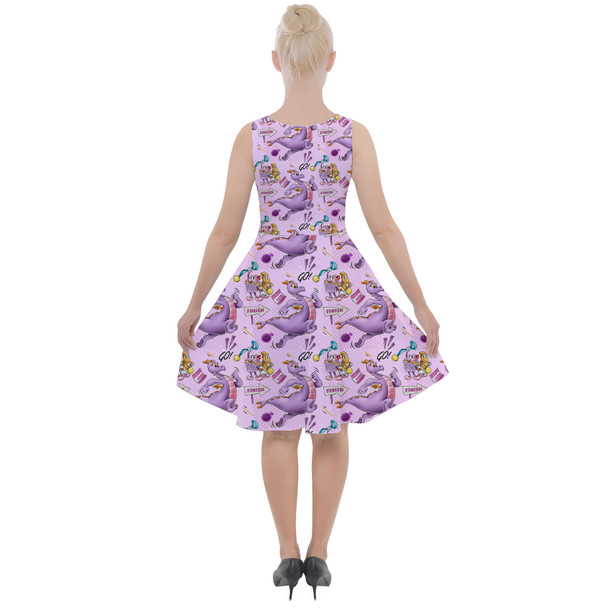 Skater Dress with Pockets - Figment Races RunDisney Inspired