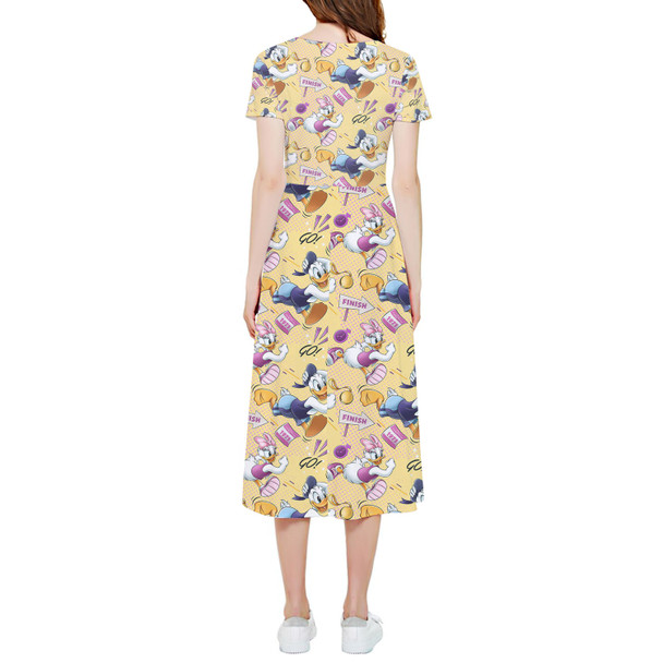 High Low Midi Dress - Donald and Daisy Marathon Match Up