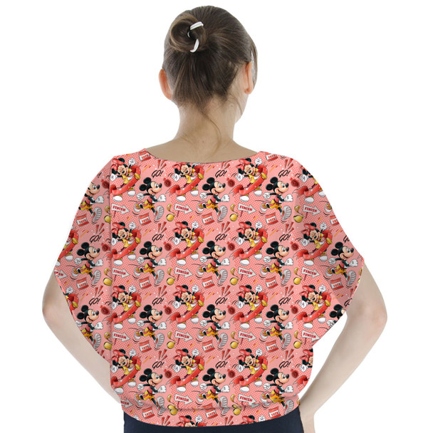 Batwing Chiffon Top - Mickey and Minnie Marathon RunDisney Inspired