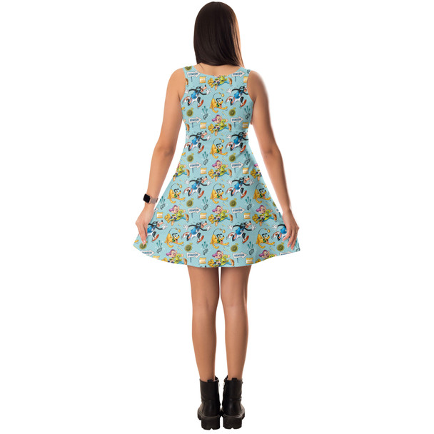 Sleeveless Flared Dress - Dopey's Challenge RunDisney Inspired