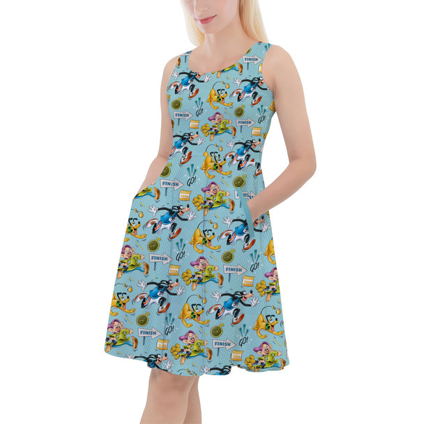 Skater Dress with Pockets - Dopey's Challenge RunDisney Inspired