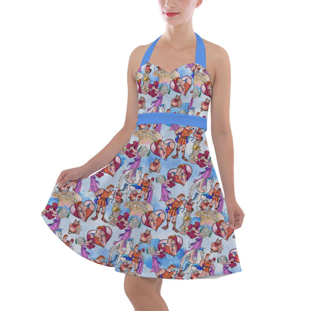 Halter Vintage Style Dress - I Won't Say I'm In Love Hercules Inspired