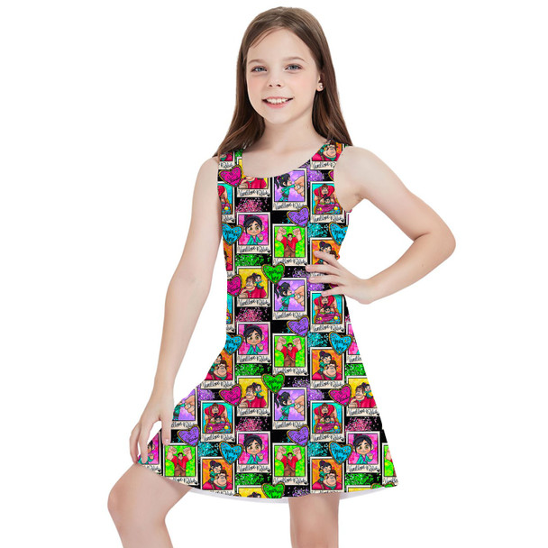 Girls Sleeveless Dress - You're My Hero Wreck It Ralph Inspired