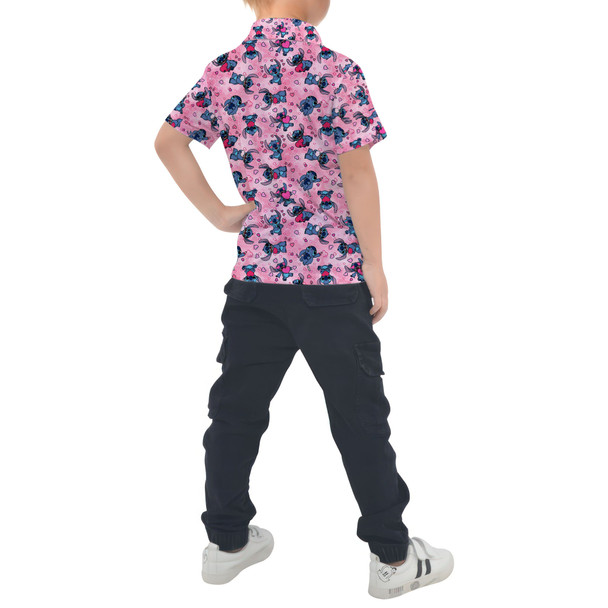 Kids Polo Shirt - Valentine's Stitch