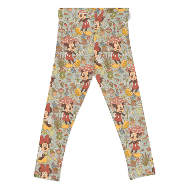 Girls' Leggings - Cottagecore Mickey & Minnie