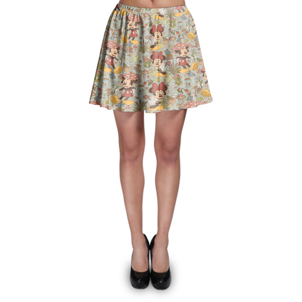 Skater Skirt - Cottagecore Mickey & Minnie