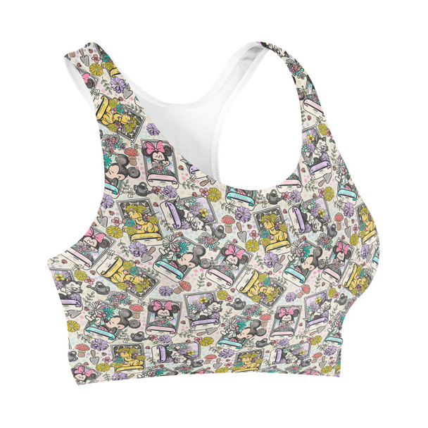 Sports Bra - Mouse & Friends Garden Seed Packets