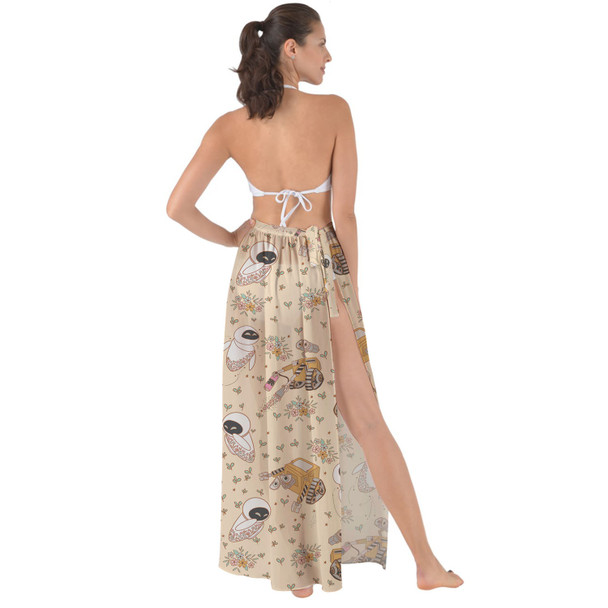 Maxi Sarong Skirt - Floral Wall-E and Eve