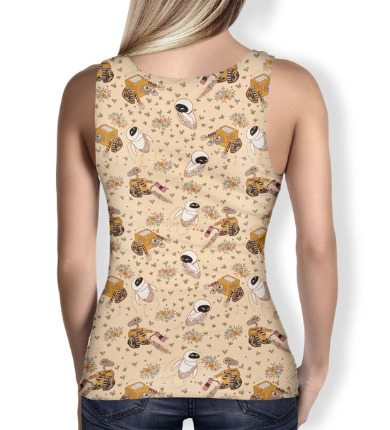 Women's Tank Top - Floral Wall-E and Eve