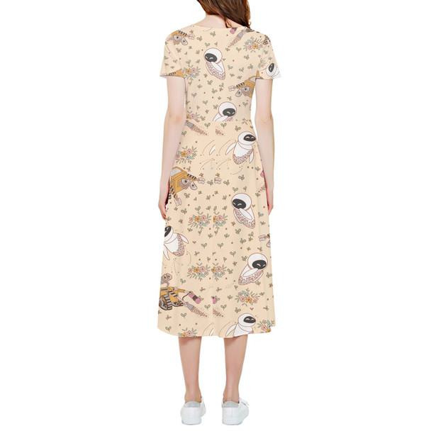 High Low Midi Dress - Floral Wall-E and Eve