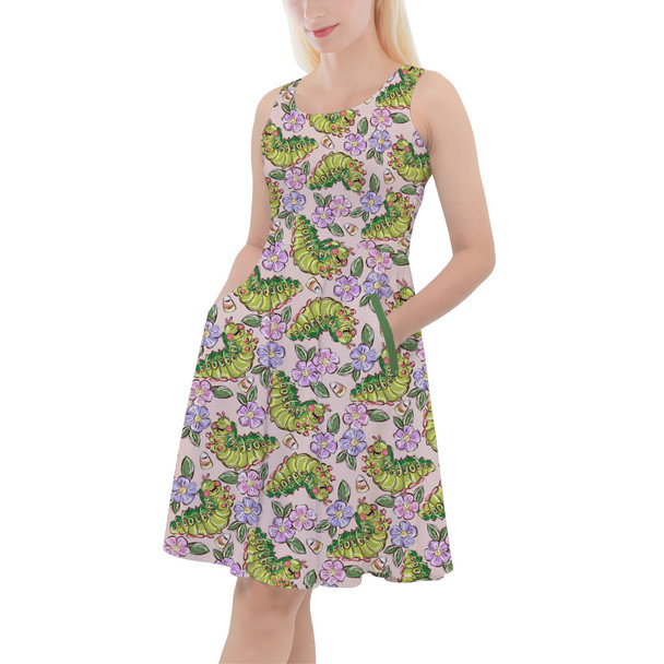 Skater Dress with Pockets - Floral Heimlich A Bug's Life