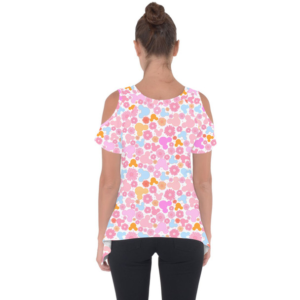 Cold Shoulder Tunic Top - Floral Hippie Mouse